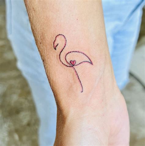 flamingo tattoo small